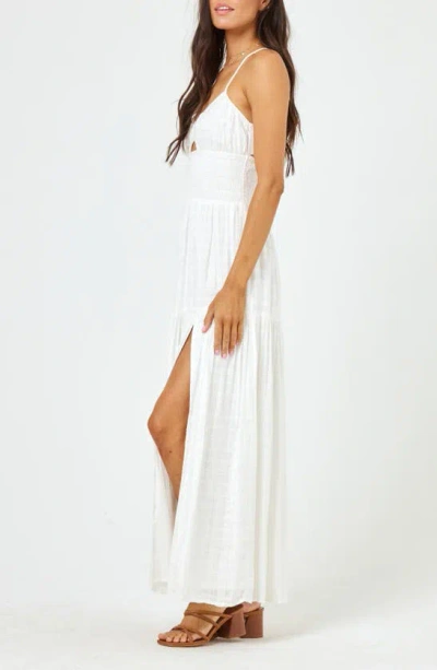 L*space Calla Smocked Cover-up Sundress In Cream