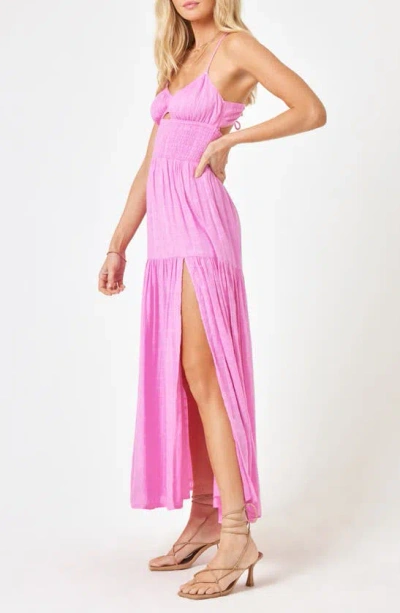 L*space Calla Smocked Cover-up Sundress In Tulip