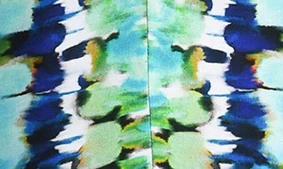 La Blanca Seas Tie-dye Maxi Caftan In Indigo