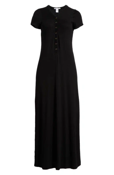 Robin Piccone Amy Rib Cover-up Dress In Black
