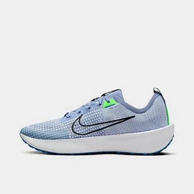 Shop Nike Men's Interact Run Running Shoes In Ashen Slate/football Grey/star Blue/black