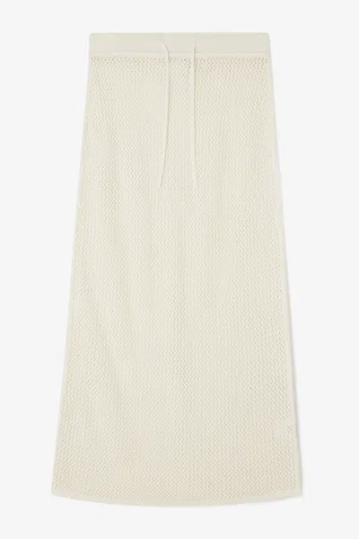 House Of Dagmar Crochet Skirt In Off White