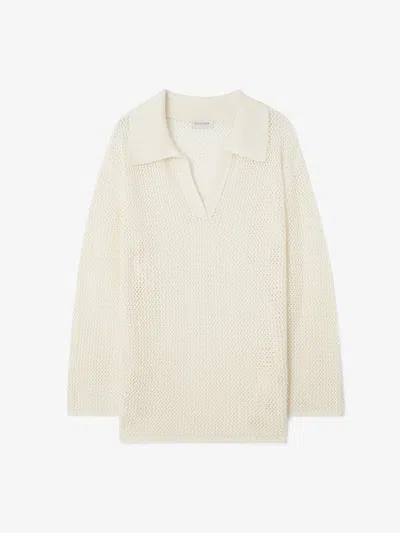 House Of Dagmar Crochet Knit In Off White