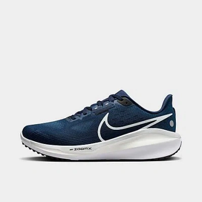 Shop Nike Men's Vomero 17 Running Shoes In Midnight Navy/black/racer Blue/pure Platinum
