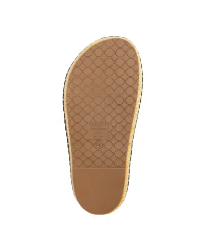 Arezzo Azul Marinho Womens Slip On Slides Slide Sandals In Natural