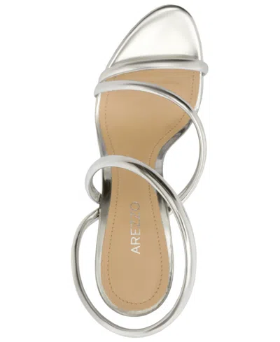 Shop Arezzo Women's Mikayla High Stiletto Sandals In Silver