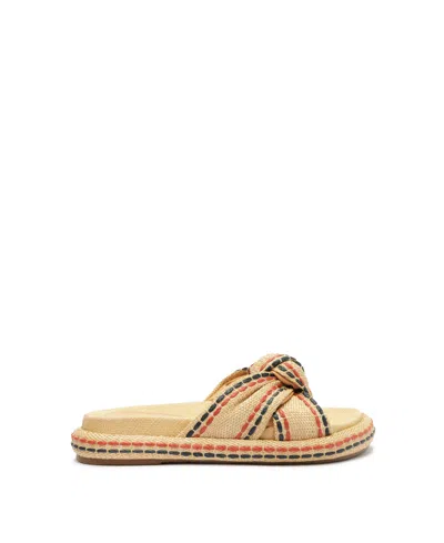 Arezzo Azul Marinho Womens Slip On Slides Slide Sandals In Natural