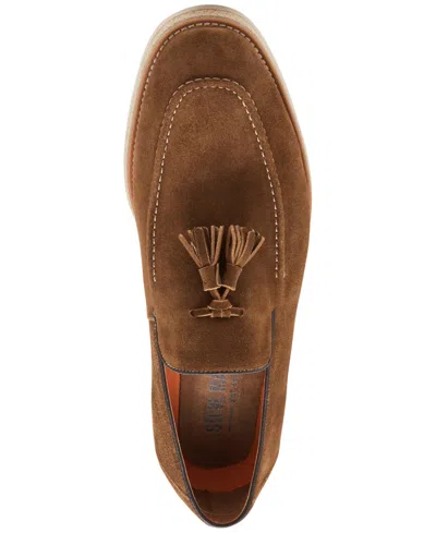 Shop Steve Madden Men's Zander Slip-on Tassel Loafers In Tobacco