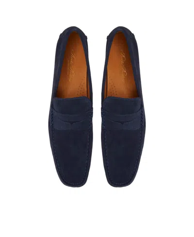 Brooks Brothers Men's Jefferson Moccasin Driving Loafers In Navy