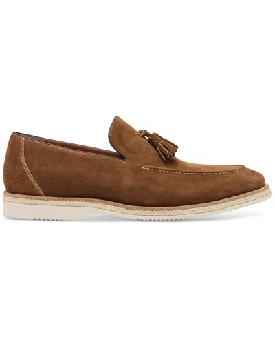 Shop Steve Madden Men's Zander Slip-on Tassel Loafers In Tobacco