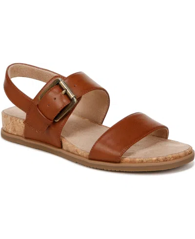 Shop Soul Naturalizer Cindi-sling Slingback Sandals In Mid Brown Faux Leather