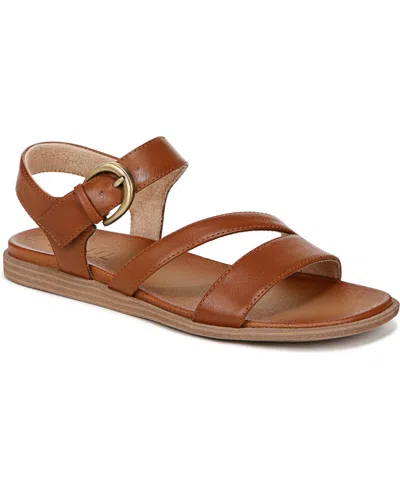 Shop Soul Naturalizer Jayvee Ankle Strap Sandals In Brown Faux Leather