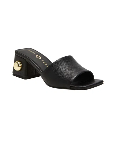 Katy Perry The Gemm Stud Slide Sandal In Black