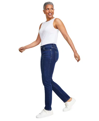 Shop Style & Co Women's Mid-rise Stretch Slim-leg Jeans, Created For Macy's In Aspen