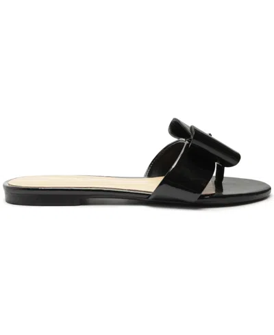 Shop Arezzo Women's Hallie Flat Sandals In Black