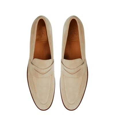 Shop Brooks Brothers Men's Greenwich Slip On Penny Loafers In Medium Beige