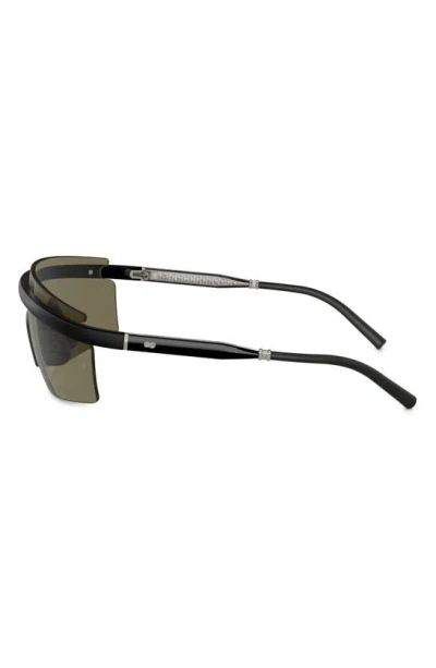 Shop Oliver Peoples Roger Federer 135mm Shield Sunglasses In Matte Black