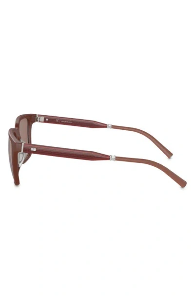 Oliver Peoples Roger Federer 52mm Rectangular Sunglasses In Matte Red