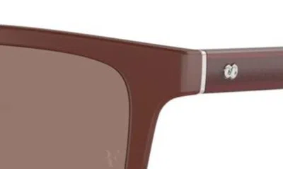 Oliver Peoples Roger Federer 52mm Rectangular Sunglasses In Matte Red