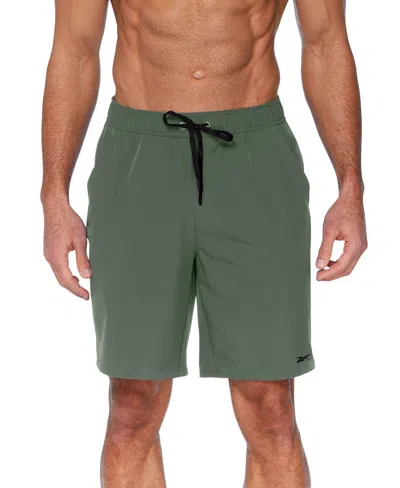 Shop Reebok Men's Core Stretch 7" Volley Shorts In Green
