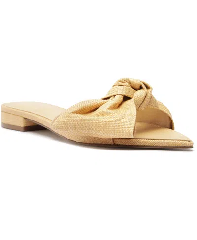 Shop Arezzo Women's Raya Flat Sandals In Natural