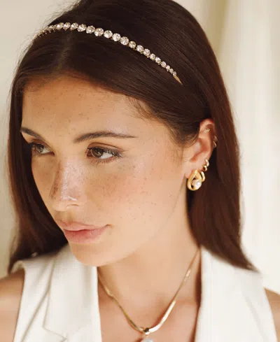 Shop Ettika Crystalized Headband In Gold