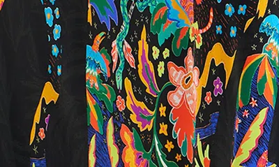 Desigual Panther Cover-up Maxi Dress In Black