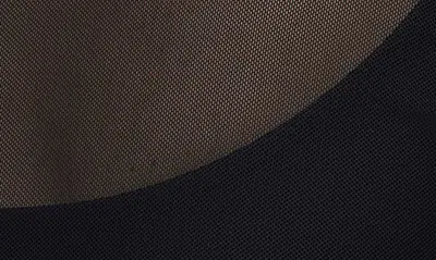 Shop Good American Semisheer Mesh Crop Cover-up T-shirt In Black001