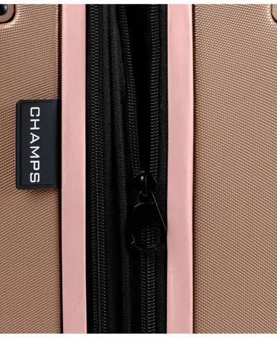 Champs 3-piece Earth Hardside Luggage Set With Usb In Champagne