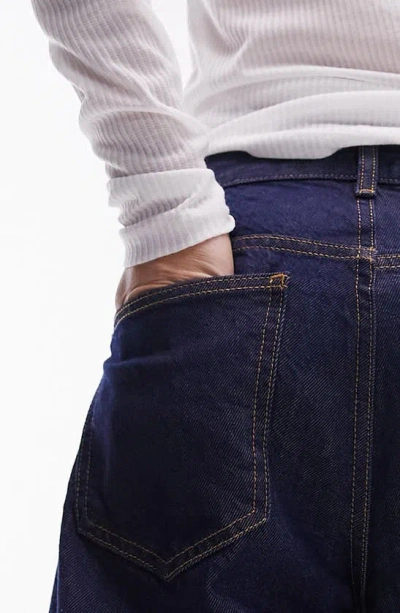 Topshop Column Jeans In Whale Blue In Rich Blue