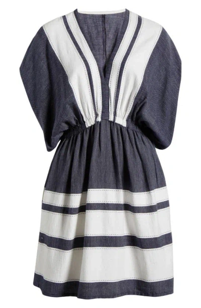 Shop Lemlem Alem Cotton Cover-up A-line Dress In Debre Navy