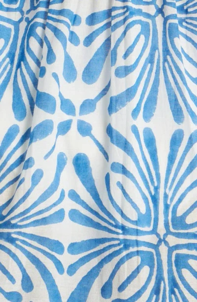 Alicia Bell Hope Cotton Cover-up Maxi Dress In Blue Psychedelic
