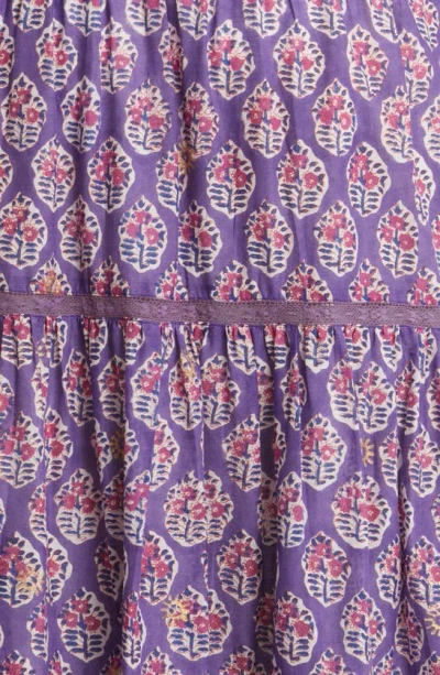 Shop Alicia Bell Mandy Cover-up Maxi Skirt In Purple Print