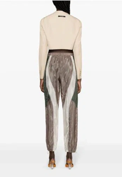 Shop Palm Angels Trousers In Lilac/multi