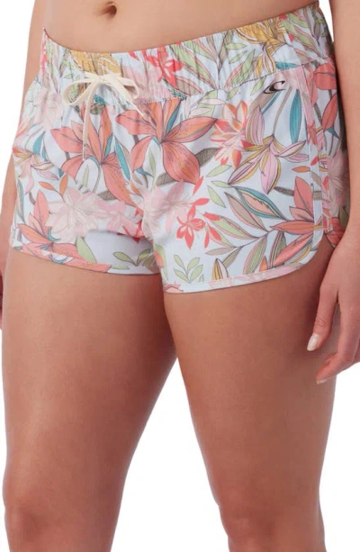 Shop O'neill Laney Saltwater Essentials Cover-up Shorts In Skylight