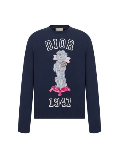 Shop Dior Bobby Sweater In Blue