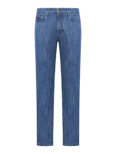 Shop Etro Denim Jeans Roma In Blue