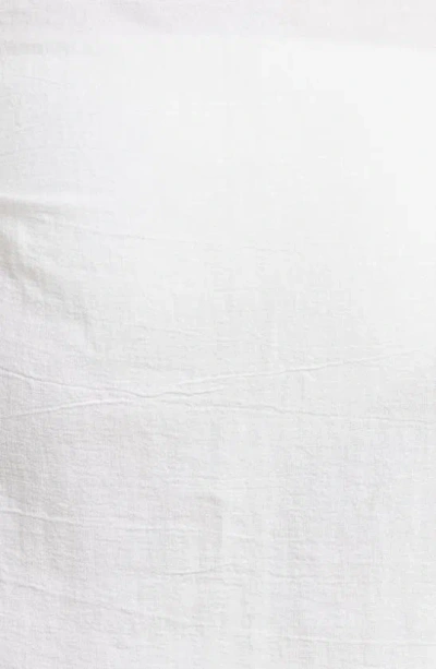 Shop Vitamin A ® Sirena Tassel Linen Blend Sarong In White Crinkle Linen