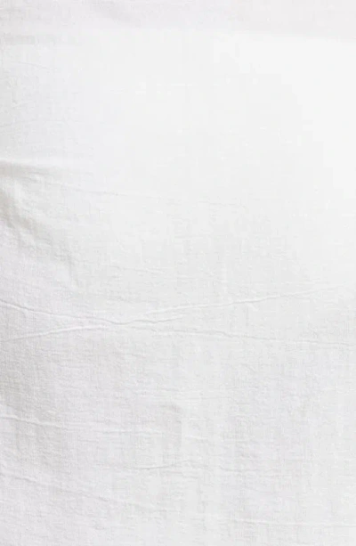Vitamin A Sirena Tassel Linen Blend Sarong In White Crinkle Linen