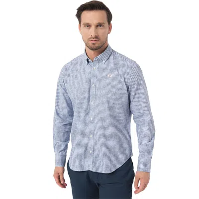 Shop La Martina Blue Cotton Shirt