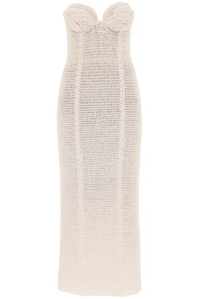 Shop Magda Butrym Crochet Maxi Dress In Seven In Mixed Colours
