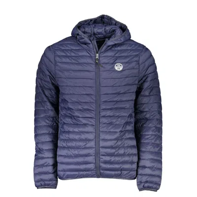 North Sails Blue Polyamide Men Jacket In Blue