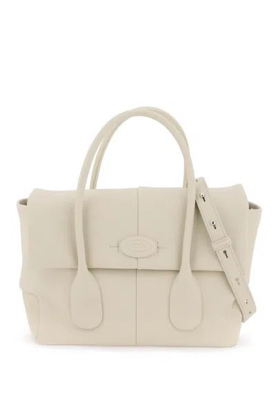 Shop Tod's Reverse Di Bag Handbag In White