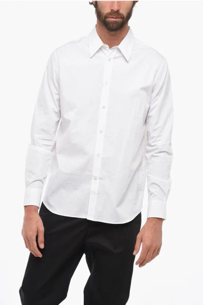 Shop Alexander Mcqueen Italian Collar Long Sleeved Shirt