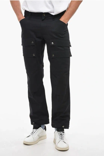 Shop Burberry Slim Fit Cargo Pants With Adjustable Ankles