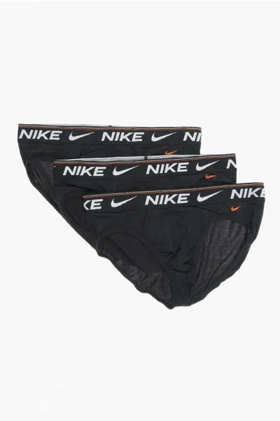 Shop Nike Set Of 3 Dri-fit Briefs With Logoed Elastic Band