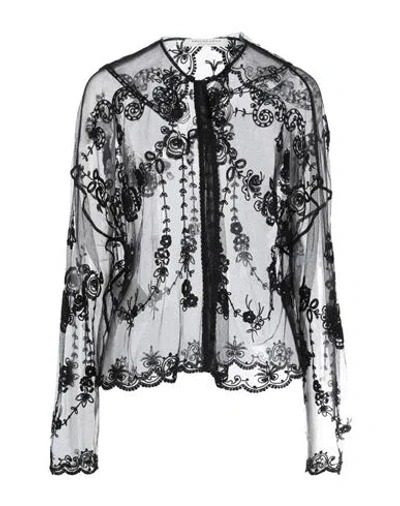 Shop Philosophy Di Lorenzo Serafini Woman Shirt Black Size S Polyamide, Cotton