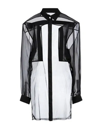 Shop Rick Owens Woman Shirt Black Size 8 Polyamide, Silk