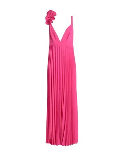 P.a.r.o.s.h P. A.r. O.s. H. Woman Maxi Dress Magenta Size M Polyester In Magenta