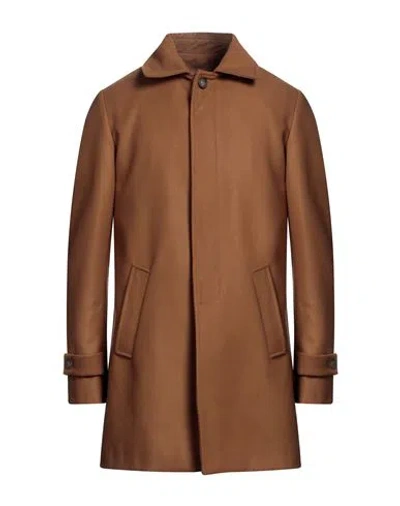 Shop Squad² Man Coat Camel Size 46 Polyester In Beige